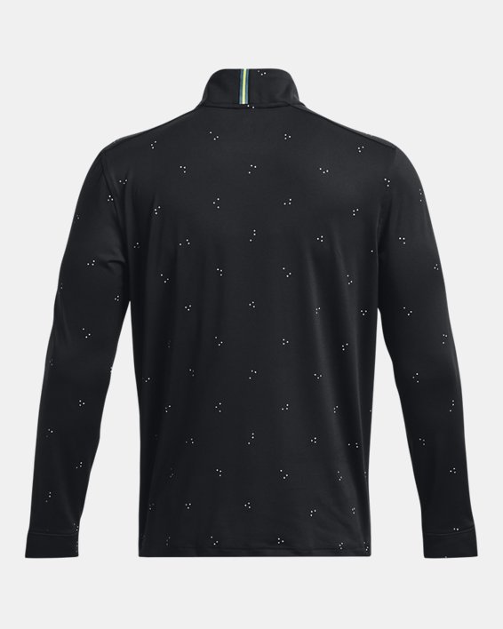 Camiseta con cremallera de ¼ UA Playoff Printed para hombre, Black, pdpMainDesktop image number 5